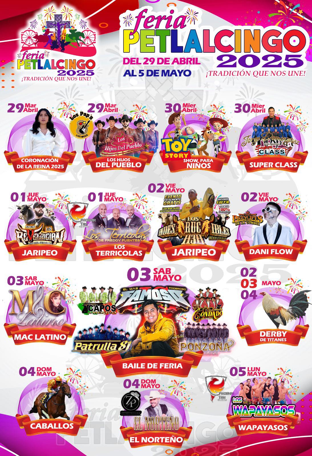 Eventos gratuitos en el Teatro del Pueblo de la Feria Petlalcingo 2025